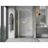 Mexen Mist drzwi prysznicowe uchylne 155 cm, transparent, złote - 8A4-155-001-50-00