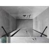 Mexen Mist drzwi prysznicowe uchylne 160 cm, transparent, czarne - 8A4-160-001-70-00