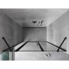 Mexen Mist drzwi prysznicowe uchylne lewe 120 cm, czarna ramka, czarne - 8A4-120-001-70-70-L