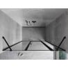 Mexen Mist porte de douche pivotante droite 140 cm, cadre noir, noir - 8A4-140-001-70-70-P