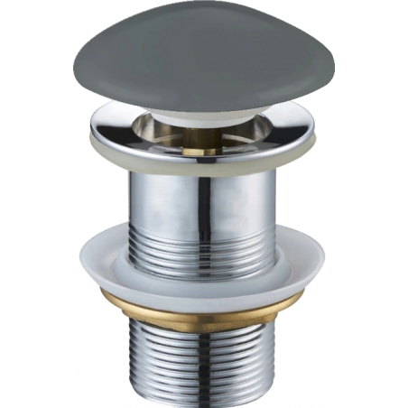 Mexen tappo clic-clac rotondo, ceramica opaca grigio scuro - 79910-71