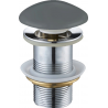 Mexen bouchon clic-clac rond, gris foncé céramique mat - 79910-71