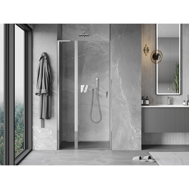 Mexen Mist L drzwi prysznicowe uchylne 105 cm, transparent, chrom - 8A4L-105-000-01-00