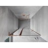 Mexen Mist L porta doccia a battente 95 cm, trasparente, rame spazzolato - 8A4L-095-000-65-00