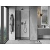 Mexen Mist L porte de douche pivotante 90 cm, transparent, noir - 8A4L-090-000-70-00