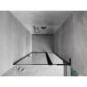 Mexen Mist L drzwi prysznicowe uchylne prawe 90 cm, czarna ramka, czarne - 8A4L-090-000-70-70-P