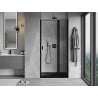 Mexen Mist L right hinged shower door 95 cm, black frame, black - 8A4L-095-000-70-70-P