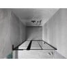 Mexen Mist L drzwi prysznicowe uchylne lewe 105 cm, czarna kratka, czarne - 8A4L-105-000-70-77-L