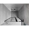 Mexen Mist L drzwi prysznicowe uchylne prawe 90 cm, czarna kratka, czarne - 8A4L-090-000-70-77-P