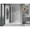 Mexen Mist L drzwi prysznicowe uchylne 150 cm, transparent, chrom - 8A4L-150-001-01-00