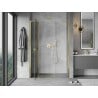 Mexen Mist L hinged shower door 135 cm, transparent, gold - 8A4L-135-001-50-00