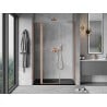 Mexen Mist L hinged shower door 135 cm, transparent, brushed copper - 8A4L-135-001-65-00