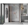 Mexen Mist L porte de douche pivotante 150 cm, transparent, cuivre brossé - 8A4L-150-001-65-00