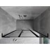 Mexen Mist L drzwi prysznicowe uchylne prawe 160 cm, czarna ramka, czarne - 8A4L-160-001-70-70-P