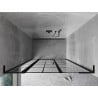 Mexen Mist L drzwi prysznicowe uchylne lewe 140 cm, czarna kratka, czarne - 8A4L-140-001-70-77-L