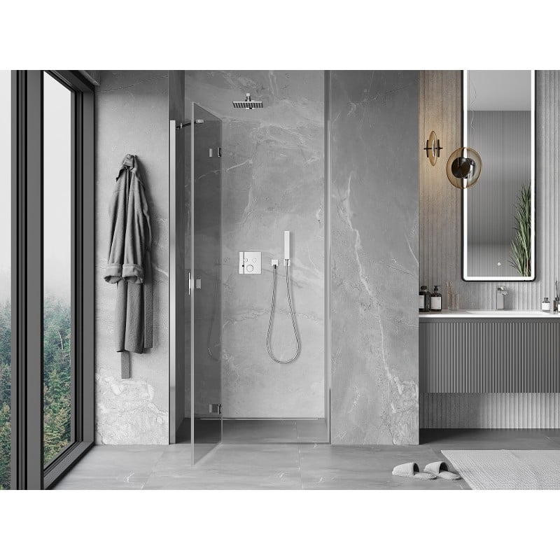 Mexen Mist-H shower door left hinged 100 cm, transparent, chrome - 8A5-100-000-01-00-L