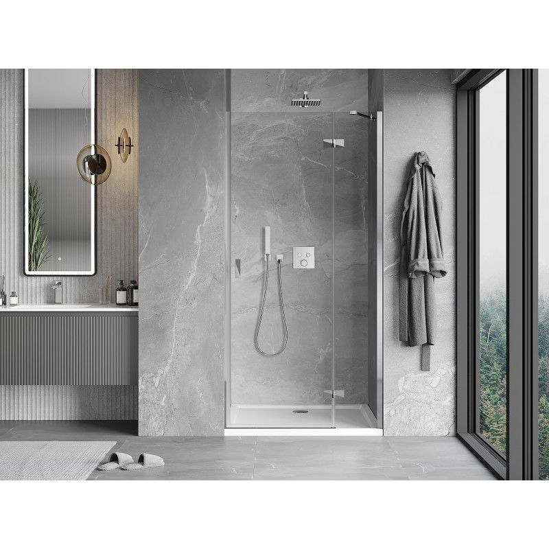 Mexen Mist-H porte de douche pivotante droite 70 cm, transparent, chrome - 8A5-070-000-01-00-P