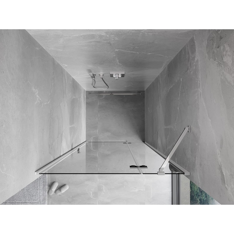 Mexen Mist-H drzwi prysznicowe uchylne prawe 75 cm, transparent, chrom - 8A5-075-000-01-00-P