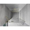 Mexen Mist-H Duschdoppeltür links 110 cm, transparent, gold - 8A5-110-000-50-00-L