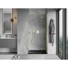 Mexen Mist-H parema hinged dušinurk, 75 cm, läbipaistev, kuldne - 8A5-075-000-50-00-P