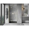 Mexen Mist-H left hinged shower door 85 cm, transparent, gold brushed - 8A5-085-000-55-00-L
