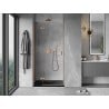 Mexen Mist-H left hinged shower door 90 cm, transparent, brushed copper - 8A5-090-000-65-00-L