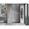 Mexen Mist-H right-hinged shower door 110 cm, transparent, brushed copper - 8A5-110-000-65-00-P
