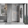 Mexen Mist-H right-hinged shower door 110 cm, transparent, brushed copper - 8A5-110-000-65-00-P