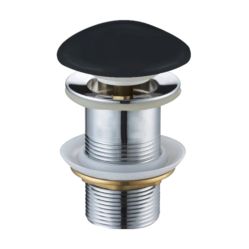 Mexen Klick-Klack-Abfluss rund, schwarz keramisch matt - 79910-85