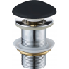Mexen bouchon clic-clac rond, noir céramique mat - 79910-85