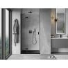 Mexen Mist-H Left Hinged Shower Doors 95 cm, Transparent, Black - 8A5-095-000-70-00-L