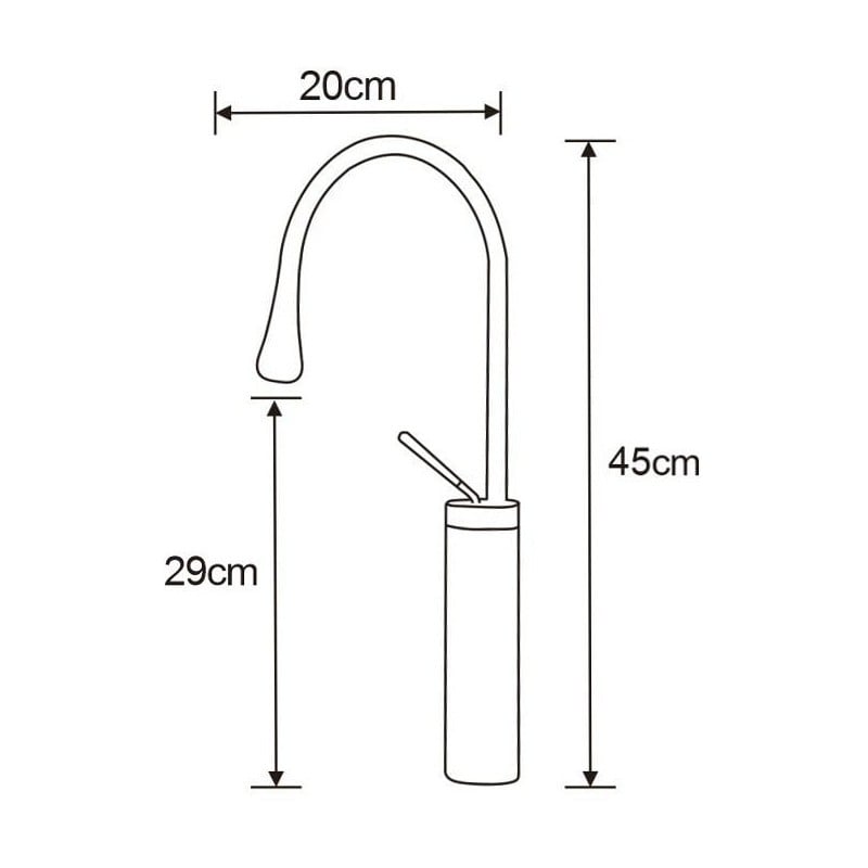 Mexen Dorado washbasin tap, gold - 747310-50