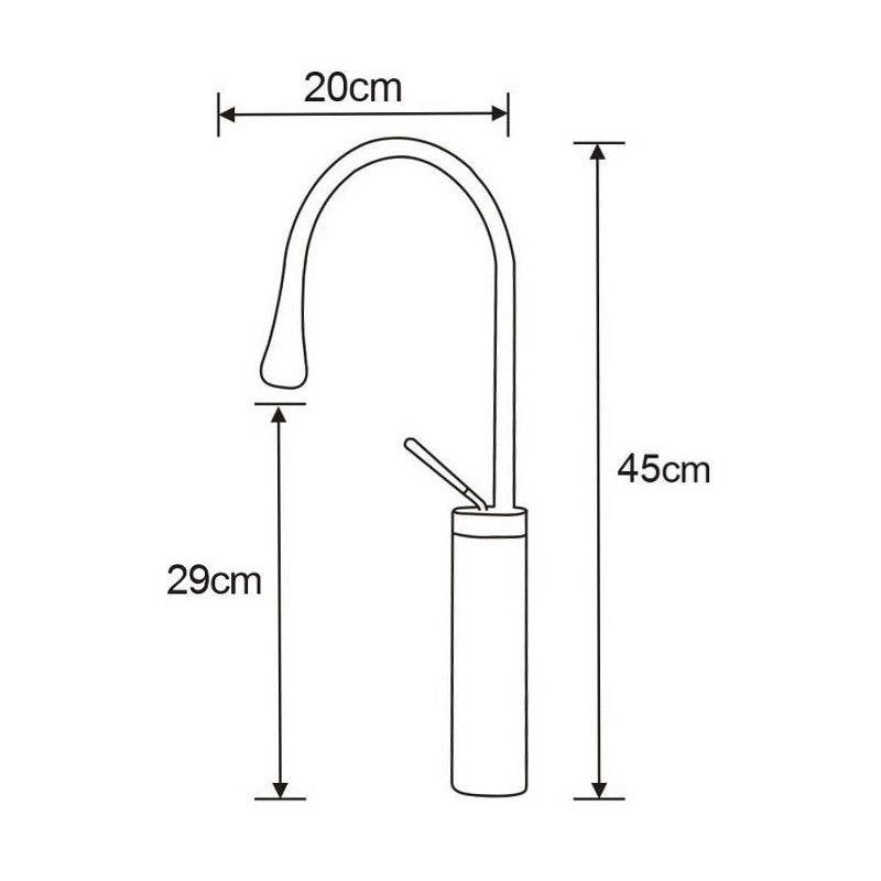 Mexen Dorado rubinetto lavabo, nero - 747310-70