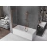 Mexen Fox dvokrilni klizni tuš paravan 100 x 150 cm, proziran, brušeni bakar - 891-100-002-65-00