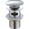 Mexen klik-klak ronde plug met overloop, chroom - 79920-00