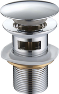 Mexen klik-klak plug rond met overloop, chroom - 79920-00