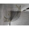 Mexen Mist semi-circular hinged shower enclosure 90 x 90 cm, transparent, gold - 8A32-090-090-50-00