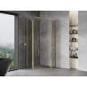 Mexen Mist semi-circular hinged shower enclosure 90 x 90 cm, transparent, gold - 8A32-090-090-50-00