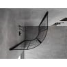 Mexen Mist semi-circular hinged shower cabin 70 x 70 cm, black grid, black - 8A31-070-070-70-77