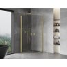 Mexen Mist cabina doccia semicircolare battente 70 x 70 cm, trasparente, oro spazzolato - 8A31-070-070-55-00