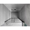 Mexen Mist-B drzwi prysznicowe uchylne prawe 90 cm, czarna kratka, czarne - 8A2-090-000-70-77-P
