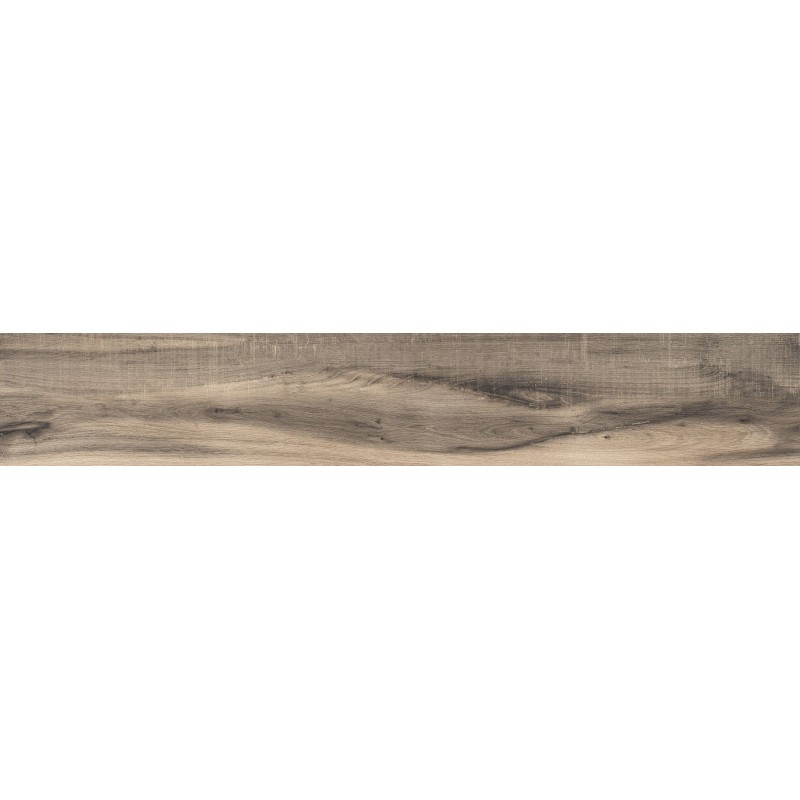 Mexen Indica Schwarze glasiertes Feinsteinzeug rek. G1, holzähnliche Boden-Wandfliese 120 x 20 cm, matt - TL604-120-020-01