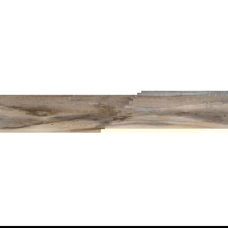 Mexen Indica Grès noir émaillé rectifié G1, carreau effet bois pour sol et mur 120 x 20 cm, mat - TL604-120-020-01