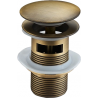 Mexen klik-klak stop met overloop, ronde antieke brons - 79920-30