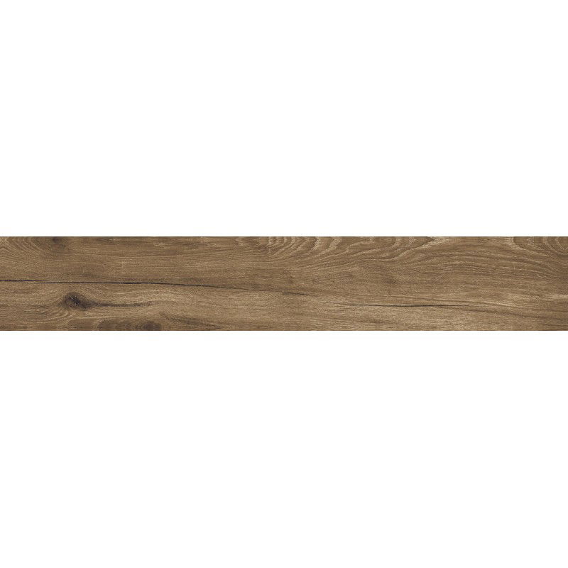 Mexen Lumiere Nogal grès vitrifié rectifié G1, carreau d'aspect bois pour sol et mur 120 x 20 cm, mat - TL608-120-020-02