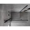 Mexen Mist-B cabine de douche pivotante 100 x 90 cm, transparent, noir - 8A2T-100-090-70-00