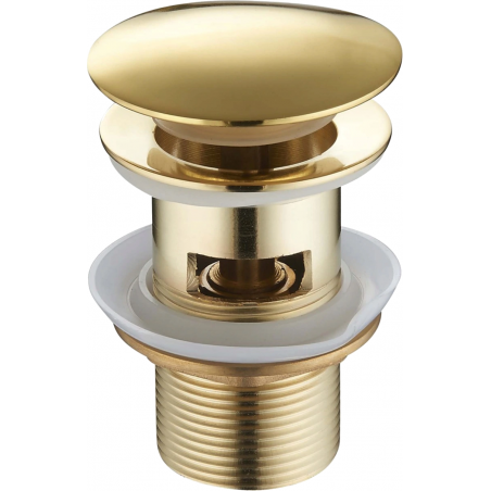 Mexen tapón clic-clac redondo con rebosadero, dorado - 79920-50