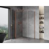 Mexen Mist-B pöörduksega dušinurk 80 x 100 cm, läbipaistev, harjatud vask - 8A2T-080-100-65-00