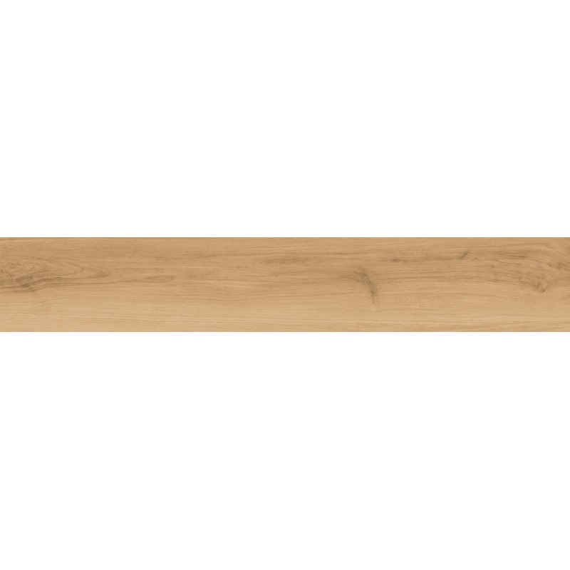 Mexen Meranti Carreau émaillé rectifié Miele G1, carreau de sol et mural aspect bois 120 x 20 cm, mat - TL609-120-020-05