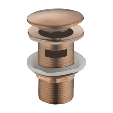 Mexen bouchon clic-clac rond avec trop-plein, or rose - 79920-60
